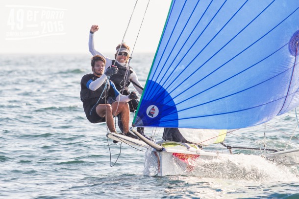 Rodolfo and Gonçalo Pires from Portugal win a race