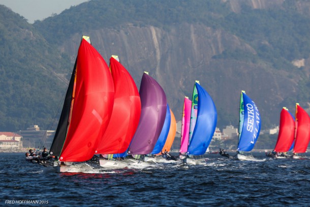 49er sailing in guanabara bay